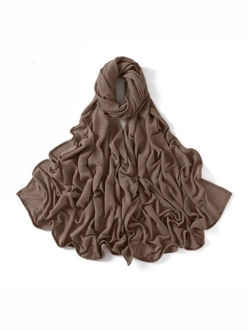 Luxe Jersey Hijabs - Mud Brown